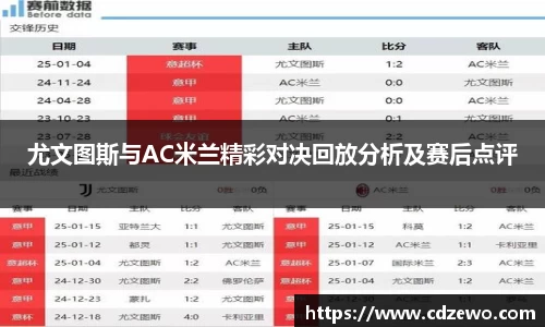尤文图斯与AC米兰精彩对决回放分析及赛后点评
