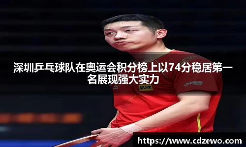 深圳乒乓球队在奥运会积分榜上以74分稳居第一名展现强大实力